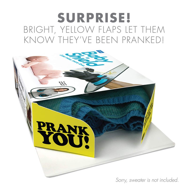Prank Pack Prank-O Baby Shield â€“ Funniest Prank Gift Box | Hilarious Empty Gag Gift for White Elephant & Christmas 2025 | Funny Gift Box for Coworkers, Friends & Men Who Have Everything, As Seen on Shark Tank - Image 2